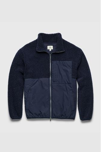 Steve Sherpa Full Zip Jacket NAVY BLAZER