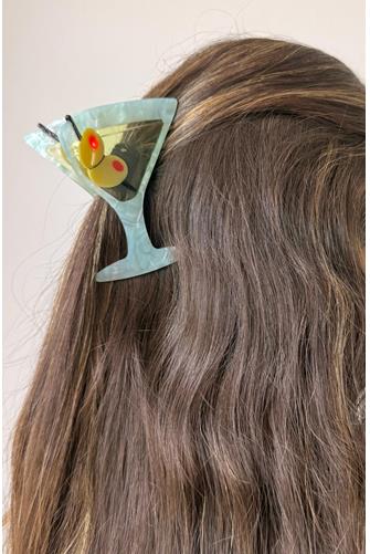 Dirty Martini Hair Claw Clip GREEN