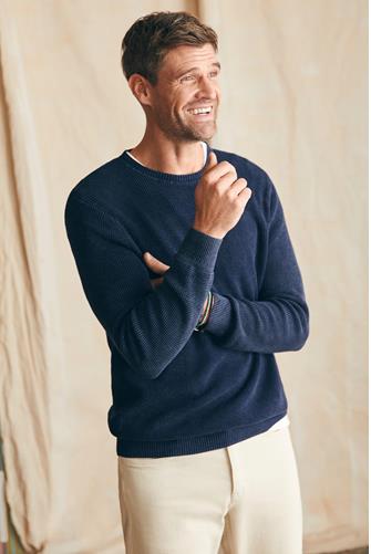 Sunwashed Crewneck Sweater BLUE NIGHTS