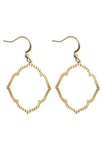 2.1 In Ear Hook Texture- Gold gold