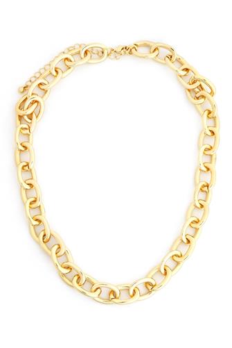 18 In Nk Oval Link Necklace GOLD