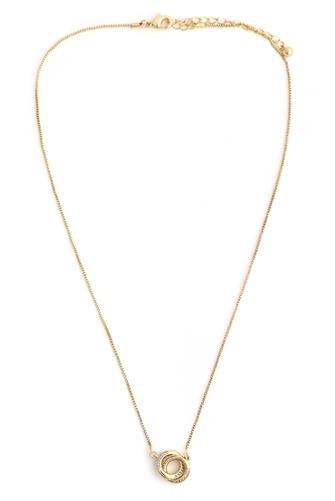 16 In Neck Box Chain Doub Pave Ring GOLD