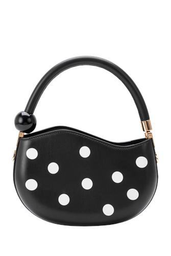 Jennie Polka Dot Purse BLACK