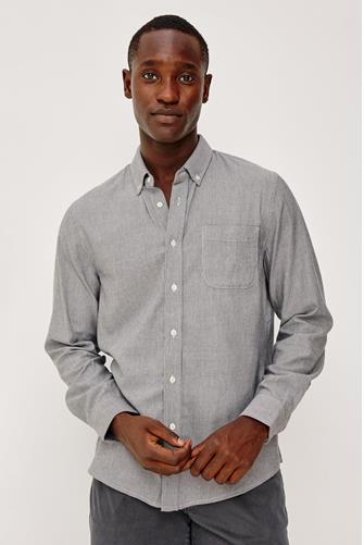 Vance Long Sleeve Shirt NAVY ROPE STRIPE