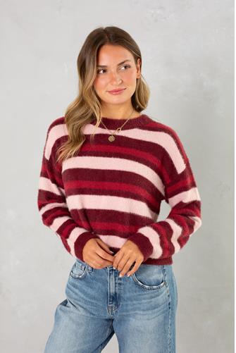 Samantha Stripe Sweater RED MULTI