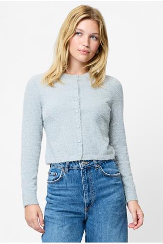 Tinsel Knit Slim Cardigan SILVER