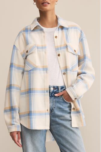 Hiker Two Toned Fleece Jacket SMOKEY