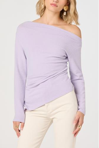 Miah Cold Shoulder Top LILAC