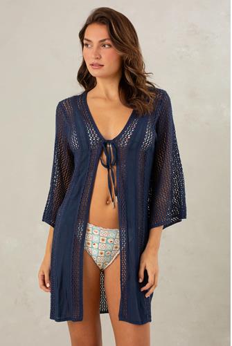 Adriana Cover Up Kimono NAVY