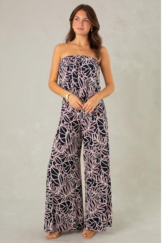 Ari Strapless Easy Jumpsuit NAVY MULTI