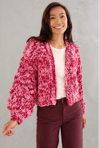 Geegee Cardi pink/red multi