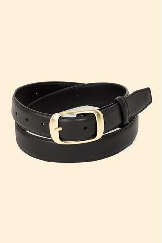 Basic Square Belt BLACK/GOLD