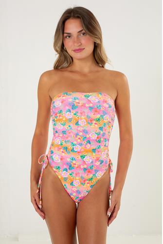 Summer Glow Ruched Bandeau 1 Piece SUMMER GLOW