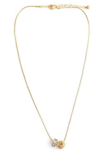 15 In Neck Box Crys Rhondelle gold