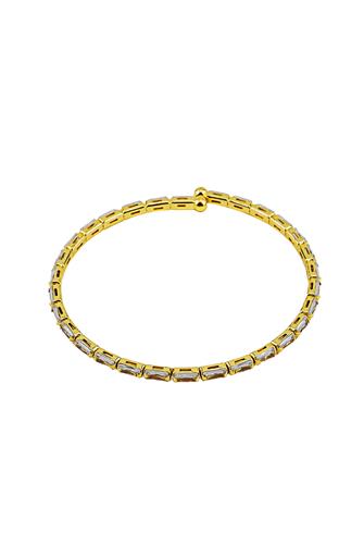 7 In Flex Cuff Gold With Baguette GOLD