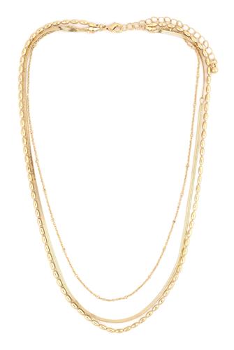 15 16 17 Layered Necklace GOLD