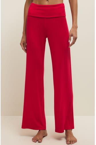 Essential Fold Over Pant KISS ME RED