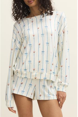 Cozy Espresso Martini Long Sleeve Top VANILLA ICE