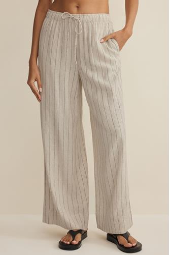 Henri Striped Wide Leg Pant LINEN