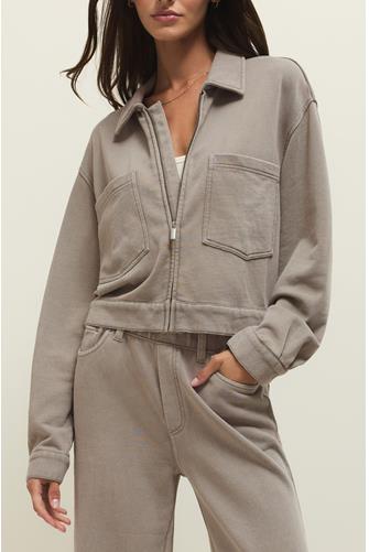 Heritage Knit Jacket OYSTER