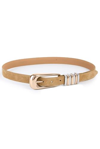 Metal Core Belt SHIITAKE SUEDE