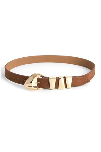 Modern Western Belt MOCHA SUEDE