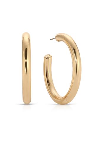 Large Thick Classic Hoops GOLD