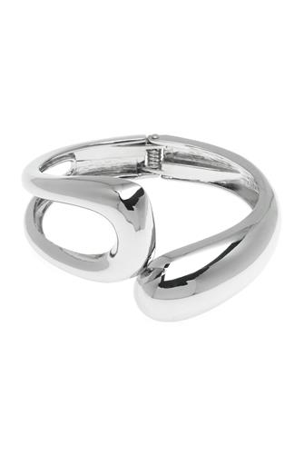 Open Cross Cuff silver