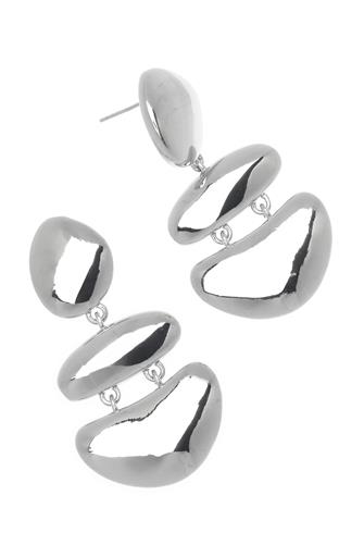Top Tiered Earring silver