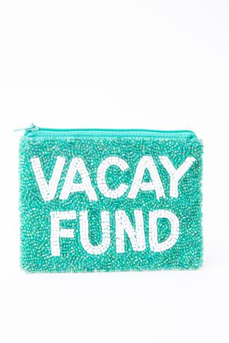 Vacay Fund Coin Purse TEAL