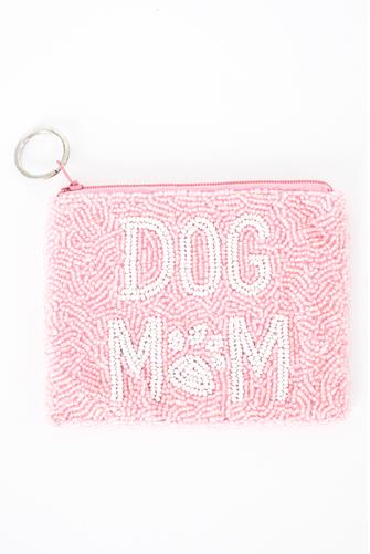 Dog Mom Coin Purse PINK