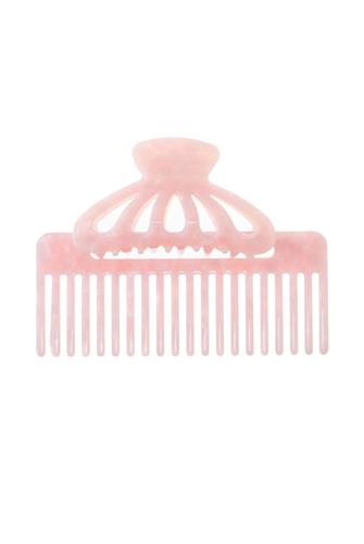 Comb & Claw Clip Hair Set pink