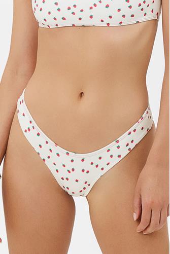 Strawberry Cream Terry Hipster Bikini Bottom STRAWBERRY CREAM
