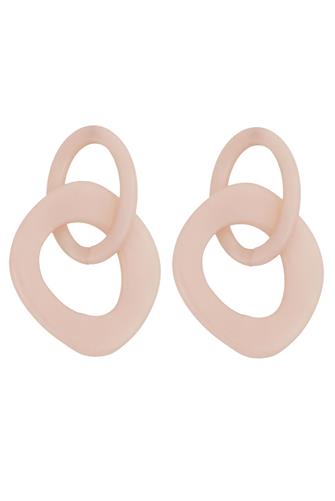 Resin Hoop Earrings IVORY