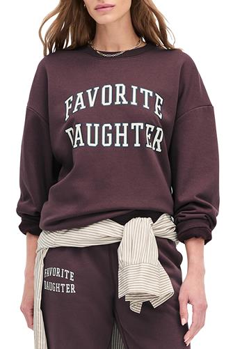 The Collegiate Sweatshirt BURGUNDY/GARDENIA