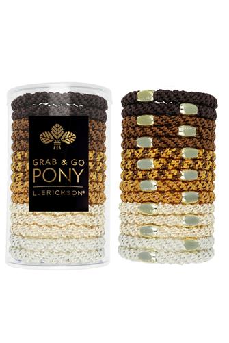 Grab & Go Pony Tube LEATHER