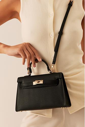 Hariette Handle Bag black
