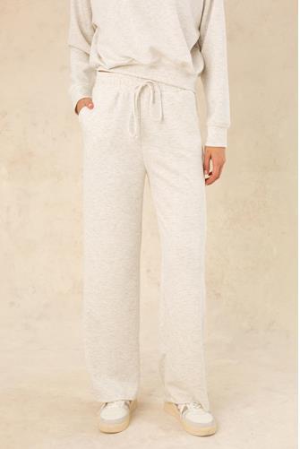 Scuba Wide Leg Pant HEATHER GREY