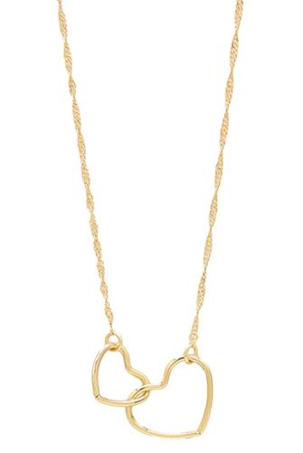 Endless Love Gold Plated Heart Necklace GOLD