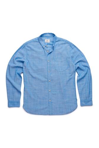 Brian Cotton Slub Shirt STRONG BLUE