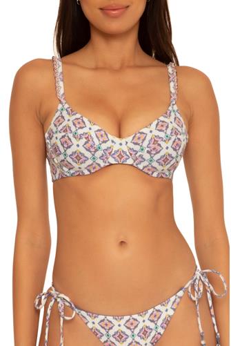 Marakesh Becca Swim Underwire Bikini Top MIST/WHITE