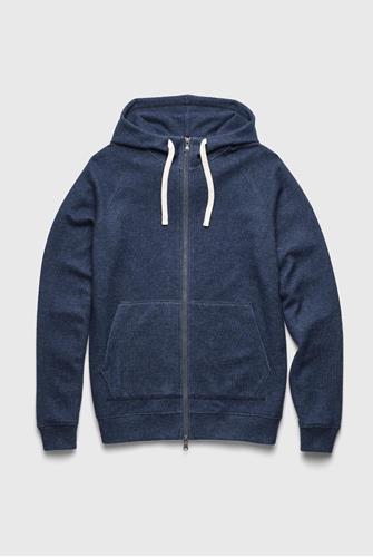 Danny Lux Cashmist Full Zip Hoodie NAVY HEATHER
