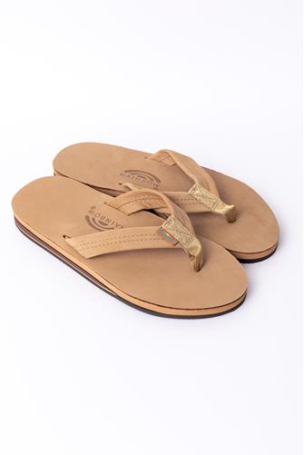 Double Layer Leather Sandal SIERRA BROWN