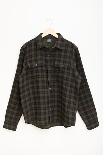 Heavy Weight Reversible Shirt FOREST NIGHT / BLACK PLAID DF