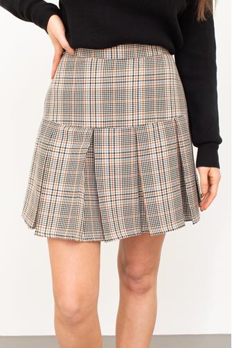 Check The Time Tennis Skirt BROWN