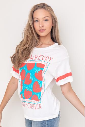 Strawberry Fields Forever Tee Shirt CREAM