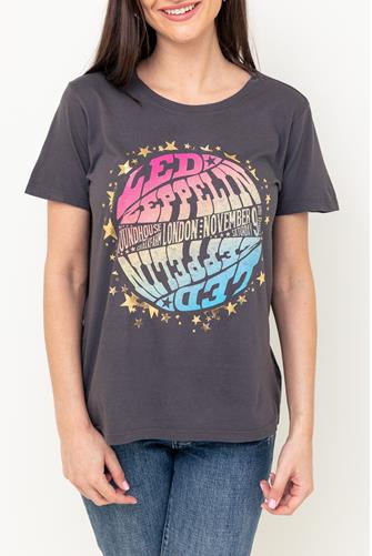 Led Zeppelin Star Tee Shirt GREY
