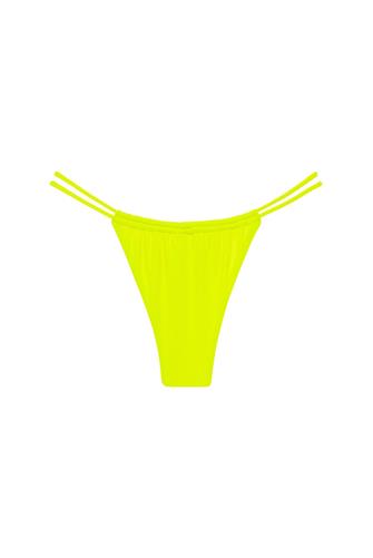 Micro Rib Brasil Bikini Bottom YELLOW MICRO RIB