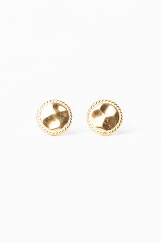 Hammered Stud Earring GOLD