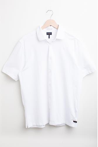 On Point Flex Pro Button Up Shirt WHITE